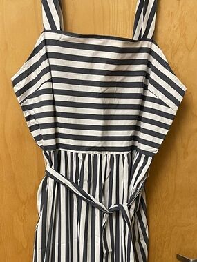 a new day Navy and White Striped Maxi Dress